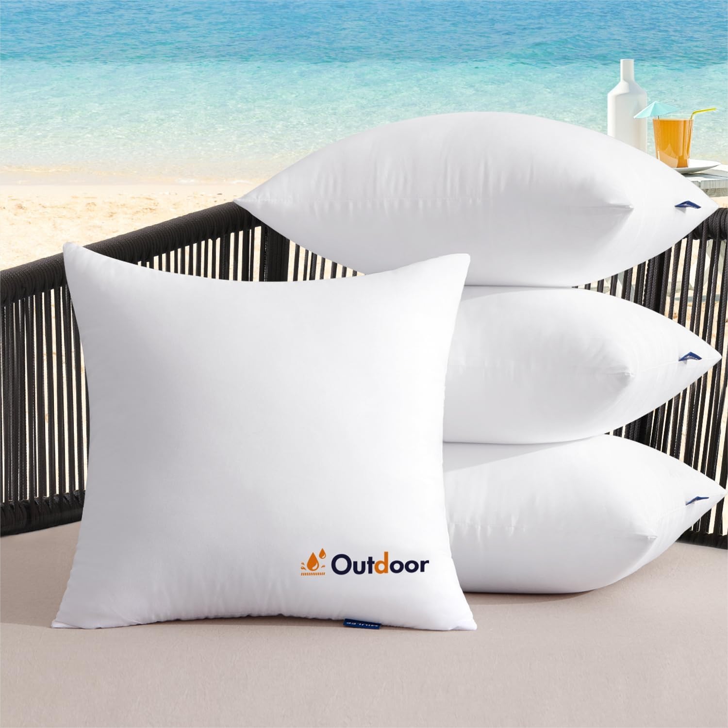 Pillow Insert 18X18 - Set Of 4 18x18 Waterproof Throw