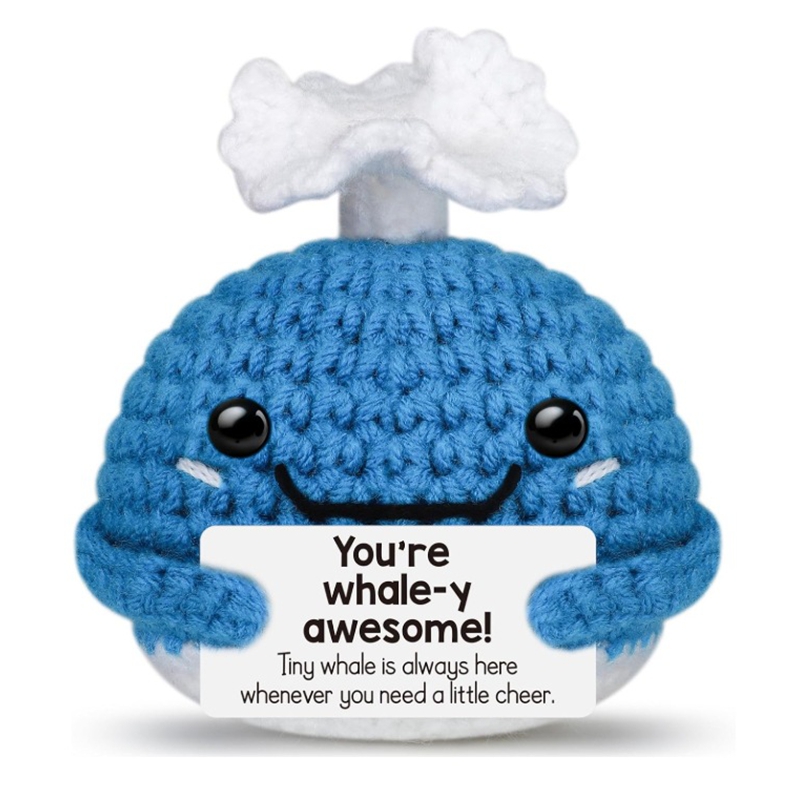 Home Textiles Today - Funny Crochet Whale Dolls with Card