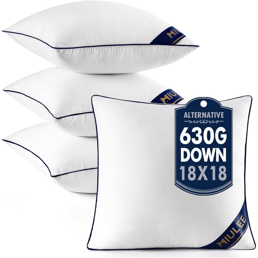 Pillow Insert 18X18 - Set of 4 18x18 Inch Square