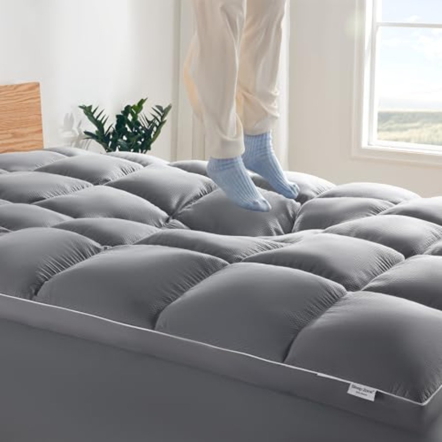 Mattress Pad Topper - Mattress Topper Size, Extra Thick Fitted