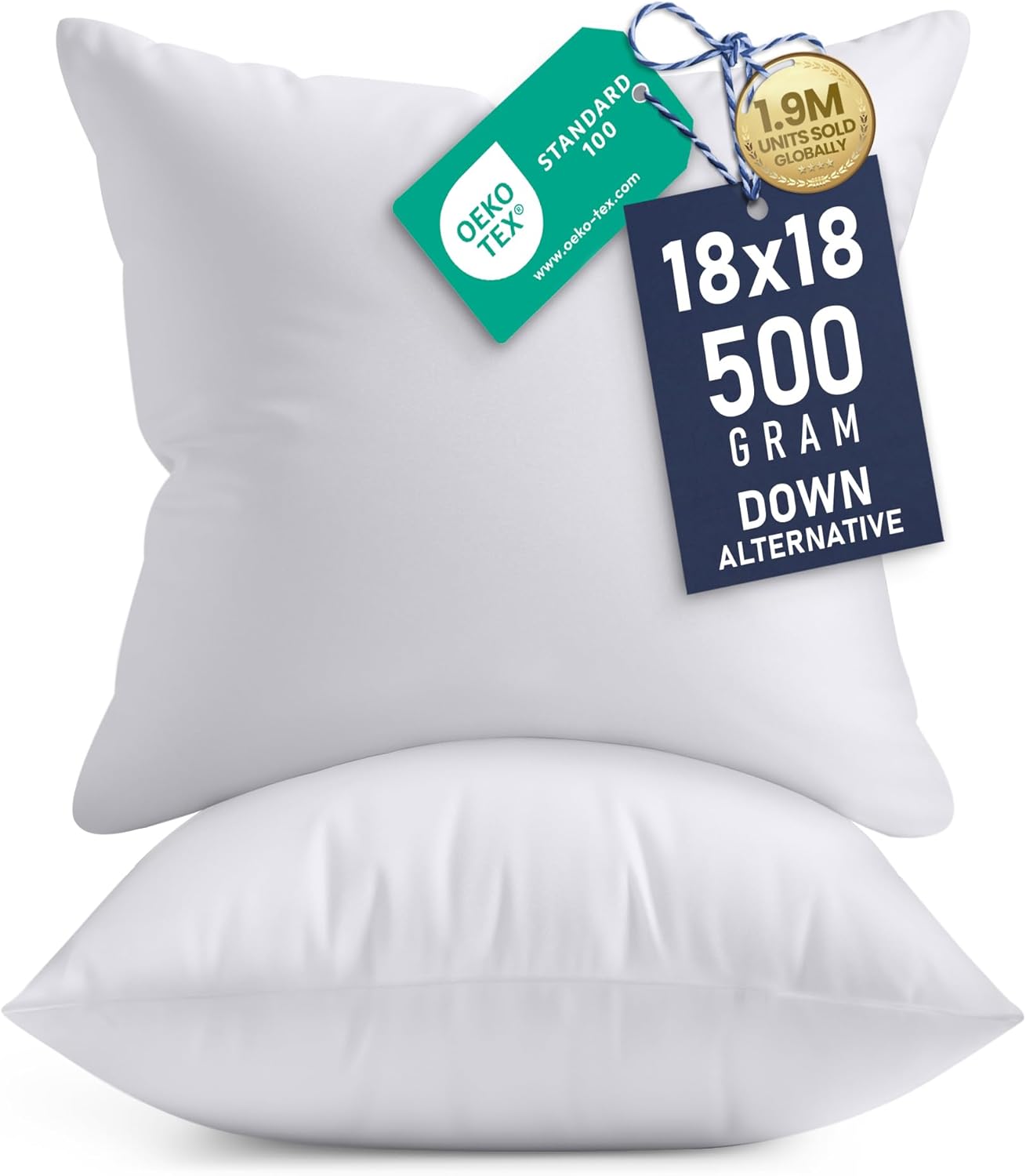 Pillow Insert 18X18 - 18x18 Pillow Inserts Set of 2,
