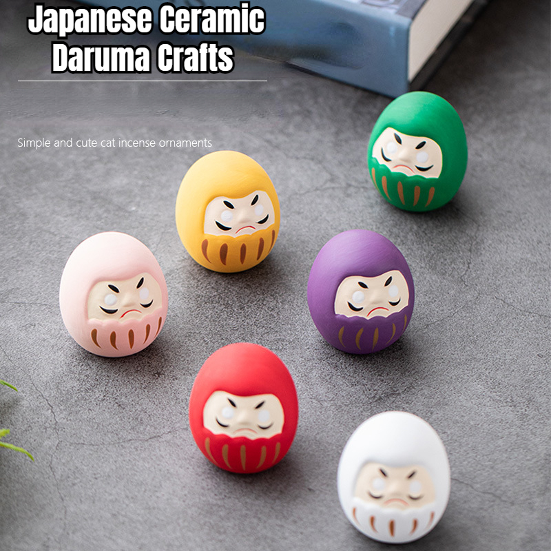 Xt Home Textiles - Japanese Ceramic Daruma Crafts Cartoon Lucky