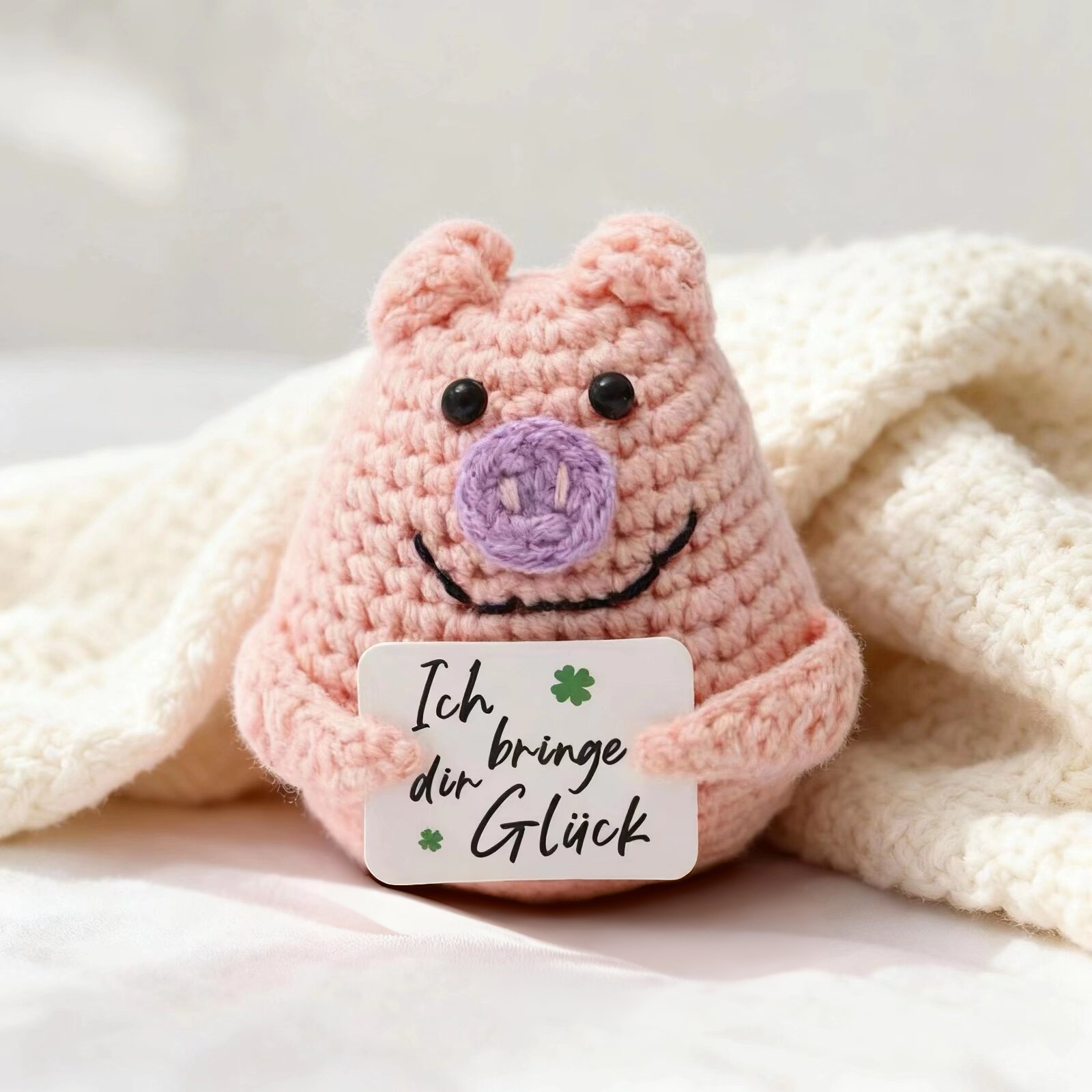 Home Textiles Today - Crochet Emotional Support Pig Doll with
