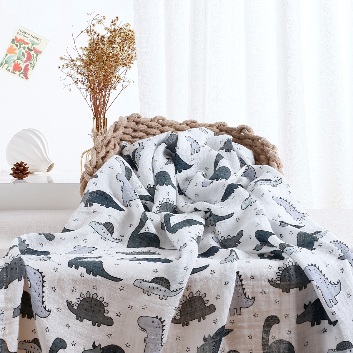 Quilt Cotton Summer - Happyflute 120*110CM Muslin Swaddle For Newborn