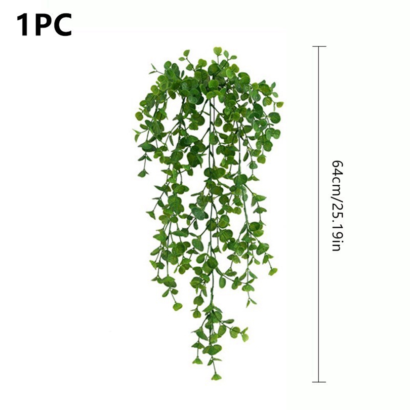 Xt Home Textiles - Green Leaves Ivy Artificial Plants Eucalyptus