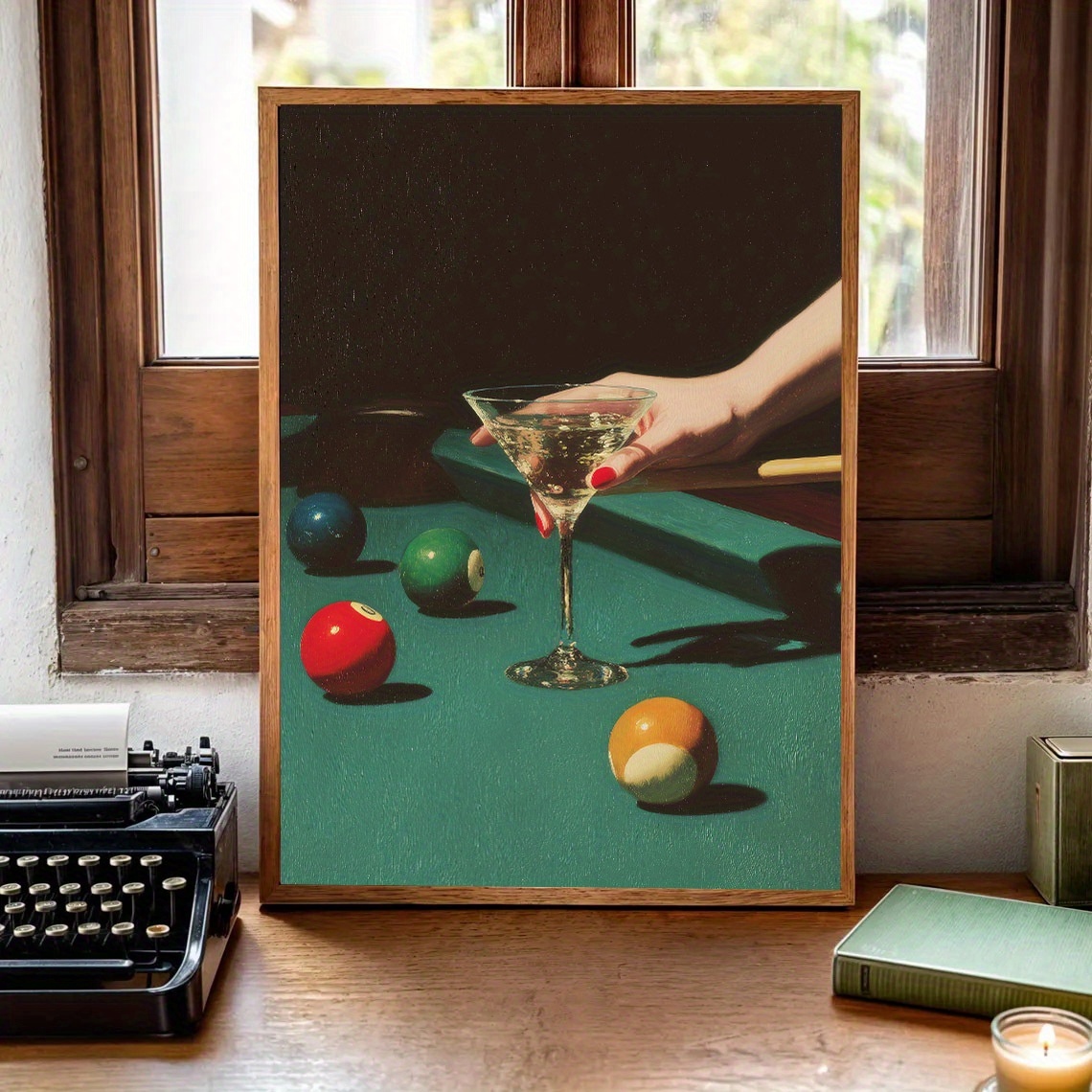 1pc Vintage Billiards Cocktail - Vintage Home Textiles avaliação e preço