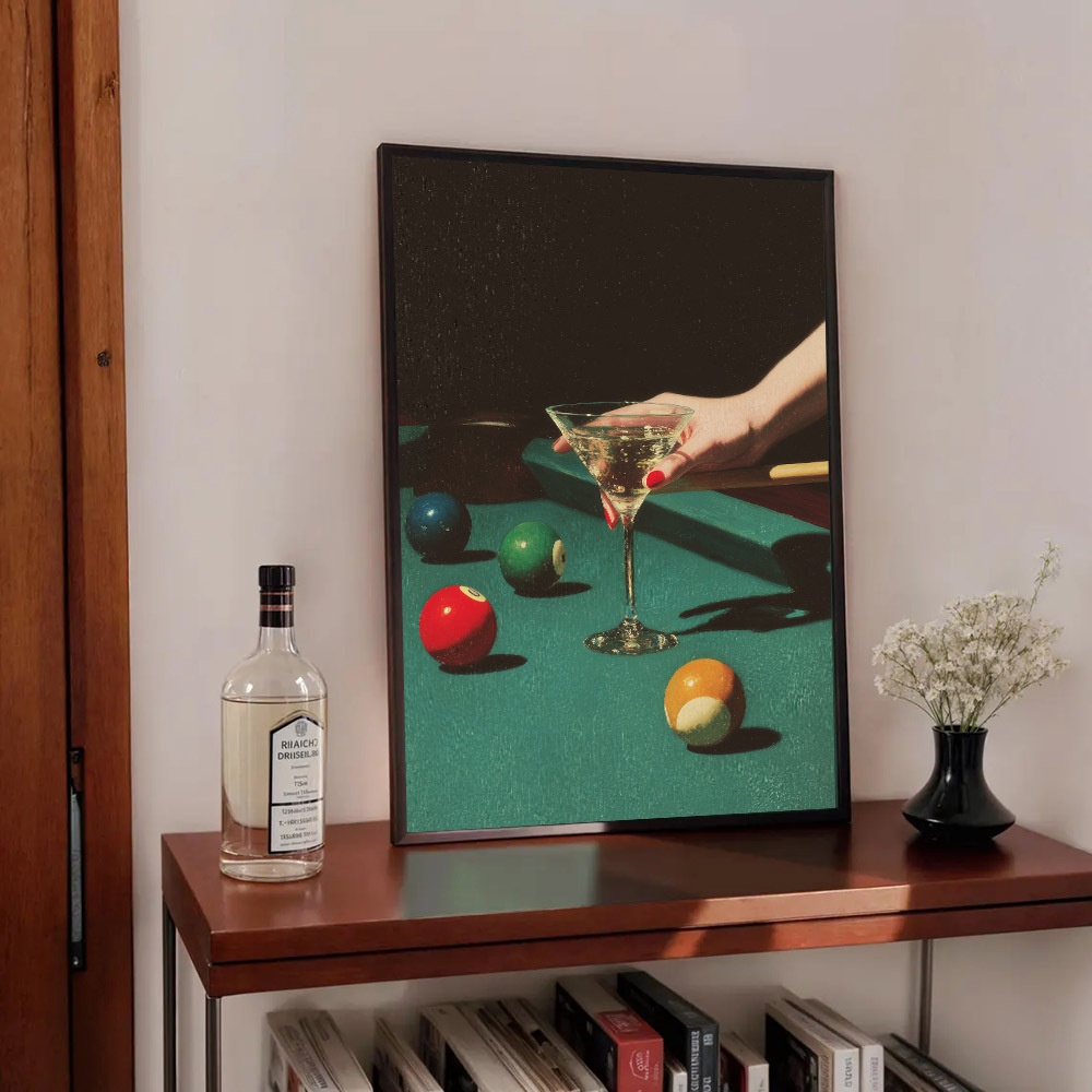 1pc Vintage Billiards Cocktail - Vintage Home Textiles avaliação e preço