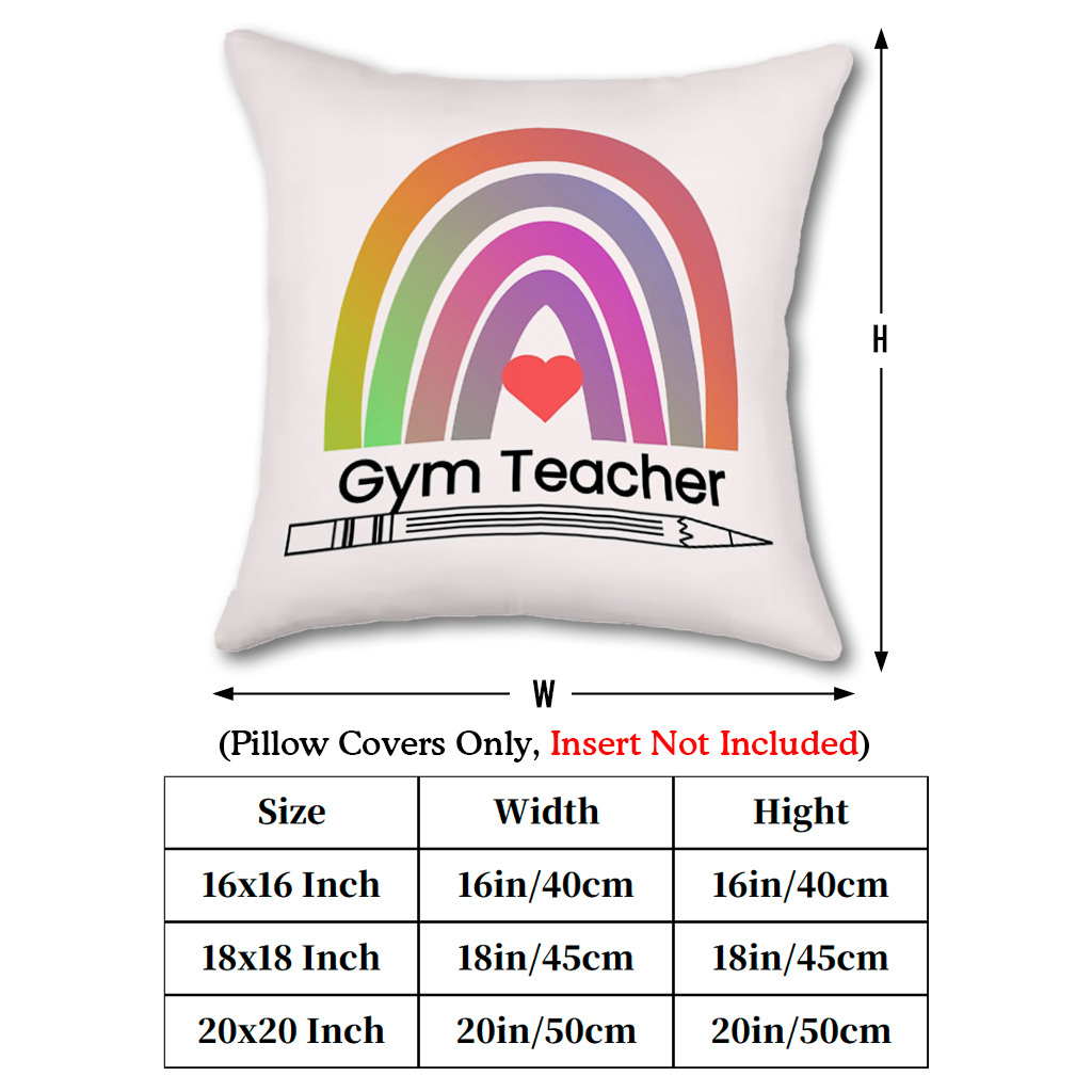 1pc Rainbow Heart & Pencil Pil - Pillow Insert 18X18 avaliação e preço