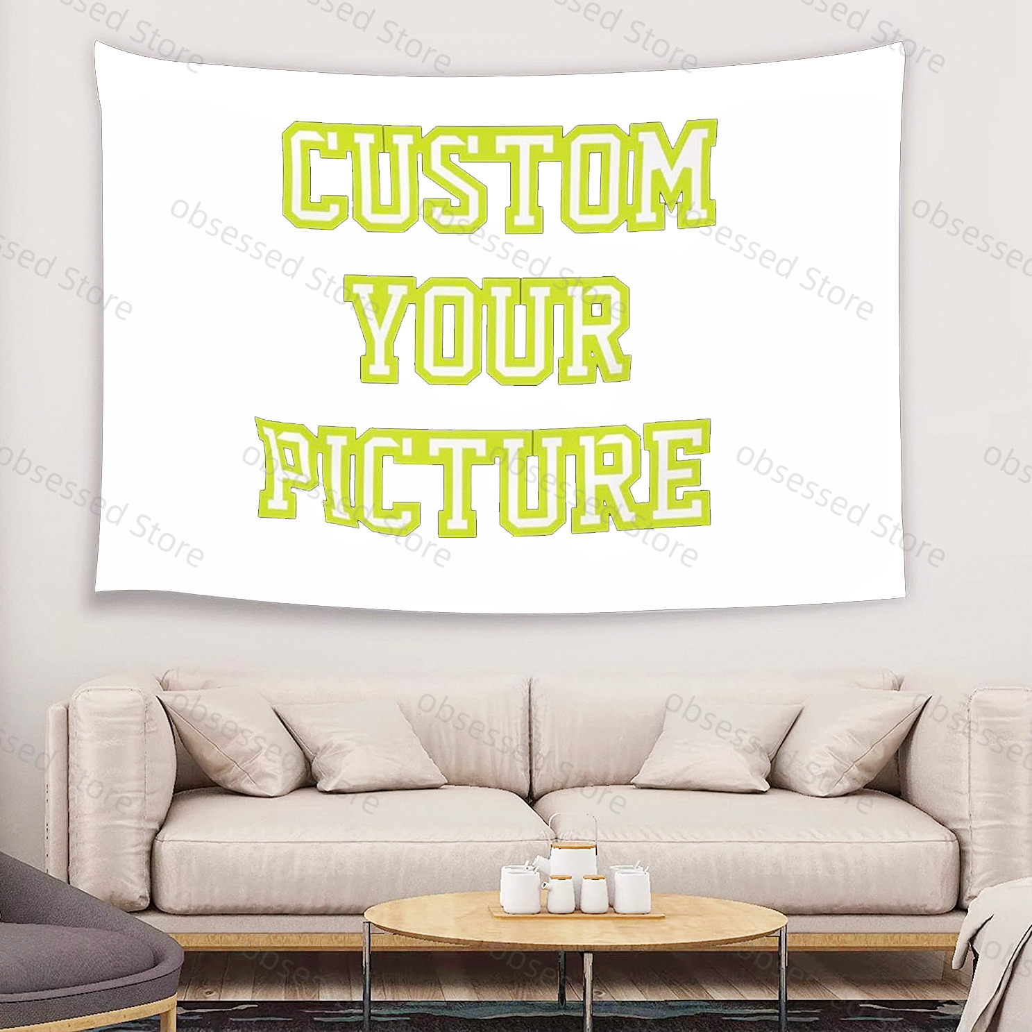 Customized tapestry printing f - Home Textiles Usa avaliação e preço