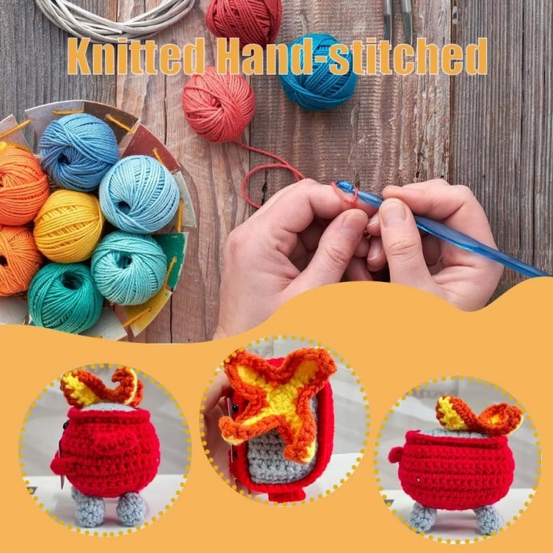 Handmade Crochet Dumpster Fire - Home Textiles Today avaliação e preço