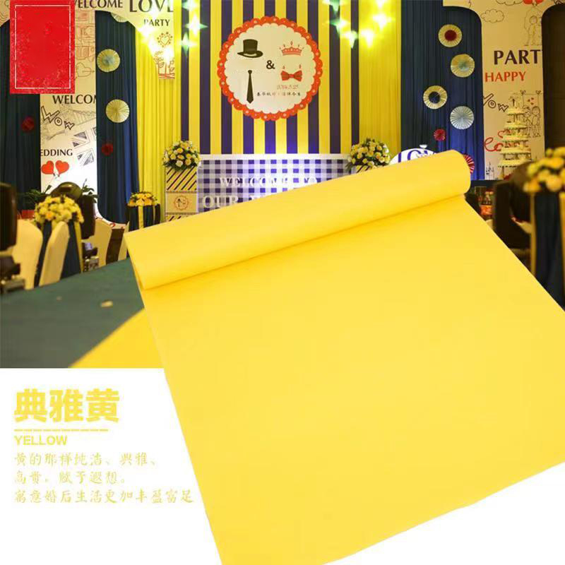 Yellow Disposable Carpet for W - Home Textiles Exhibition avaliação e preço
