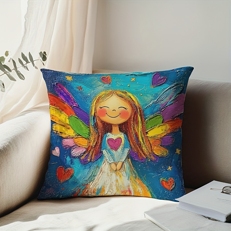 Colorful Angel Wings Pillow Co - Pillow Insert 18X18 avaliação e preço