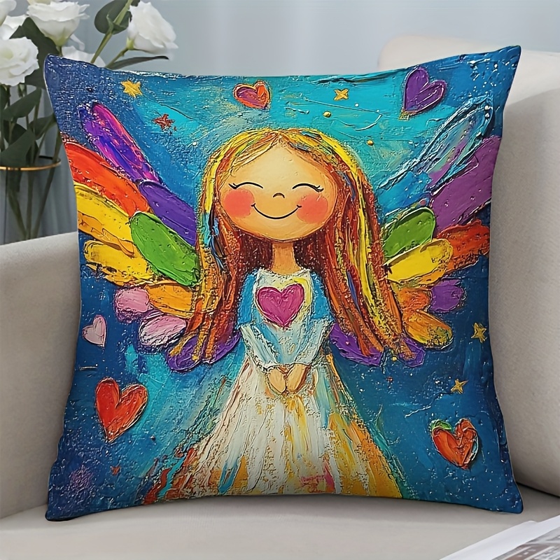 Colorful Angel Wings Pillow Co - Pillow Insert 18X18 avaliação e preço