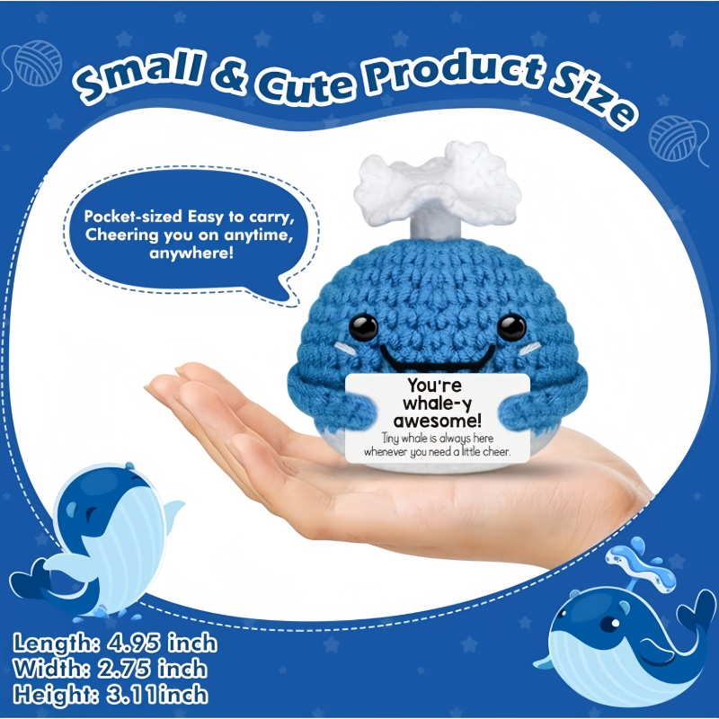Funny Crochet Whale Dolls with - Home Textiles Today avaliação e preço