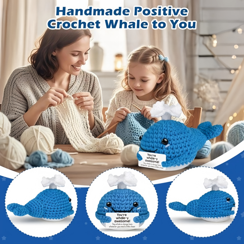 Funny Crochet Whale Dolls with - Home Textiles Today avaliação e preço