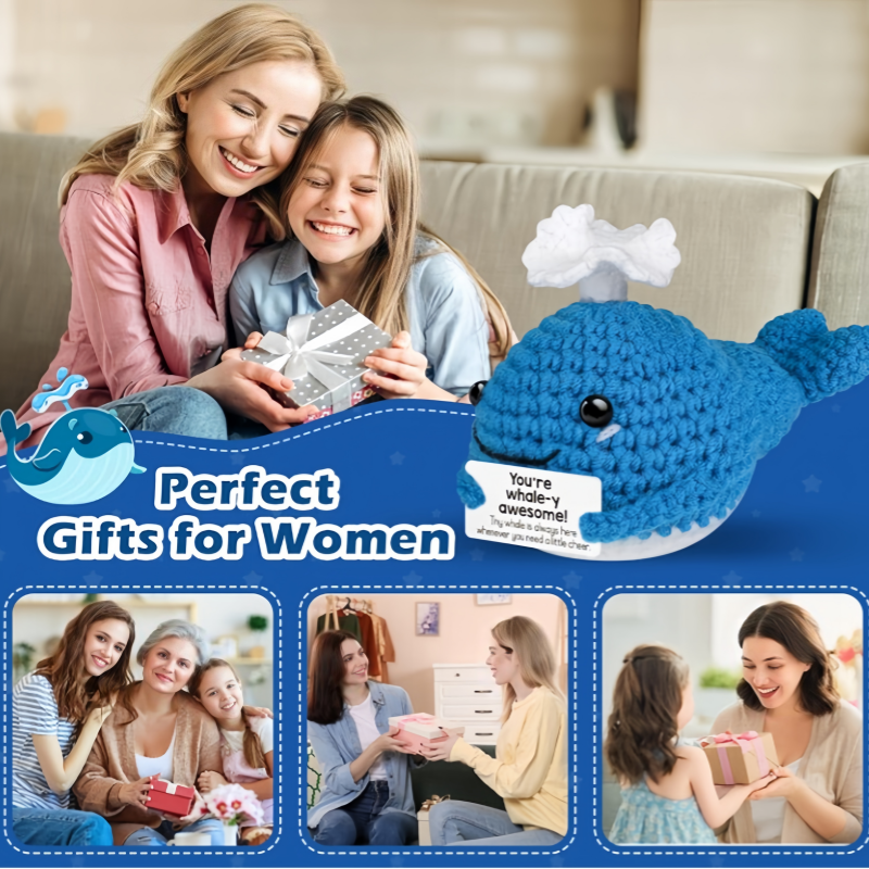 Funny Crochet Whale Dolls with - Home Textiles Today avaliação e preço