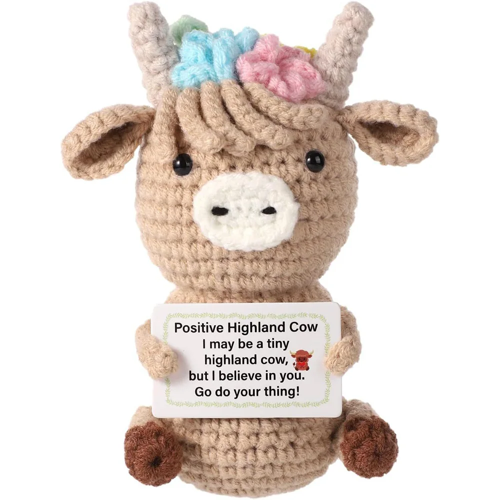 Crochet Emotional Cow Doll Dec - Home Textiles Today avaliação e preço