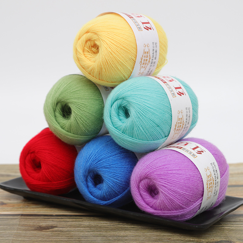 50g 1Pc hand knitting Cashmere - Wool Blanket Herringbone avaliação e preço