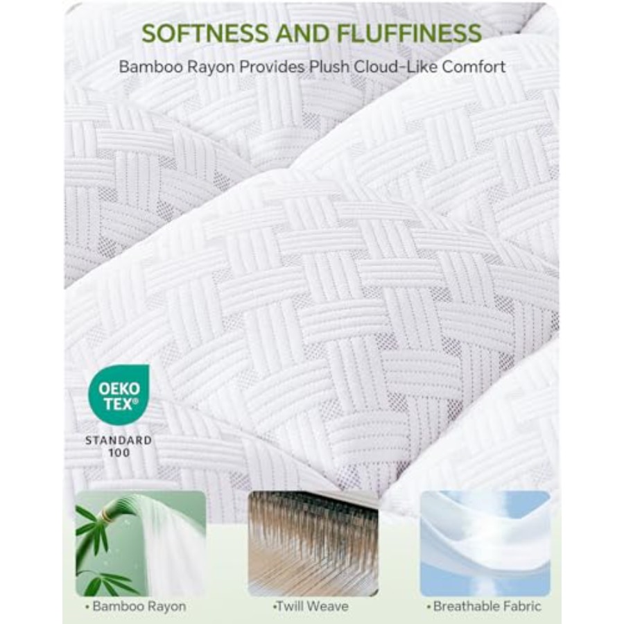 Mattress Topper 3 Inch, Pillow - Mattress Pad Topper avaliação e preço