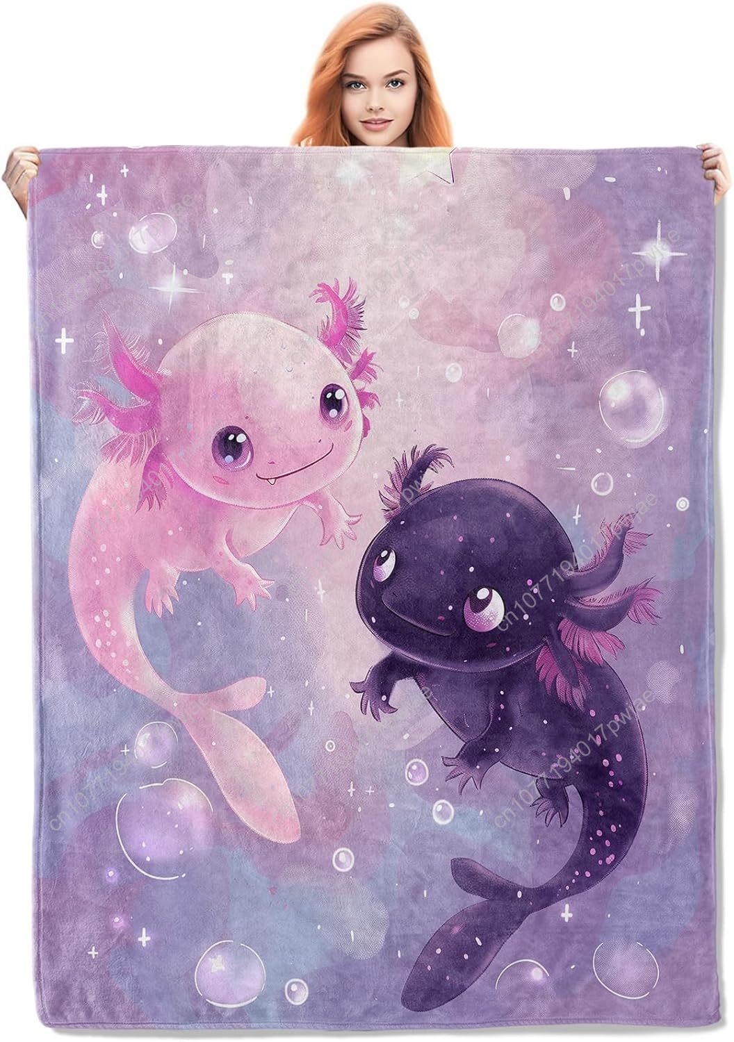 Axolotl Blanket Cute Axolotls  - Home Textiles Usa avaliação e preço