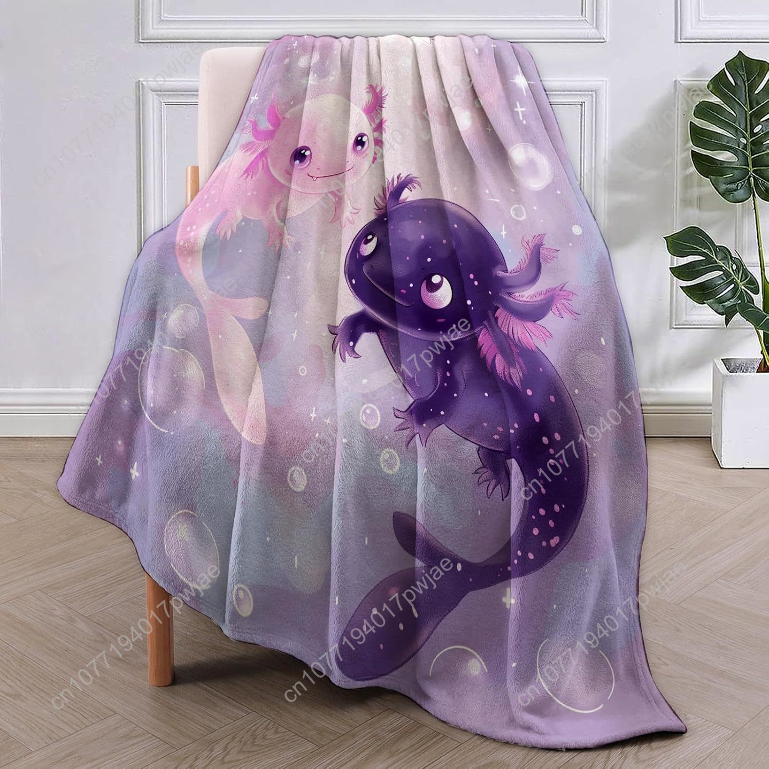 Axolotl Blanket Cute Axolotls  - Home Textiles Usa avaliação e preço