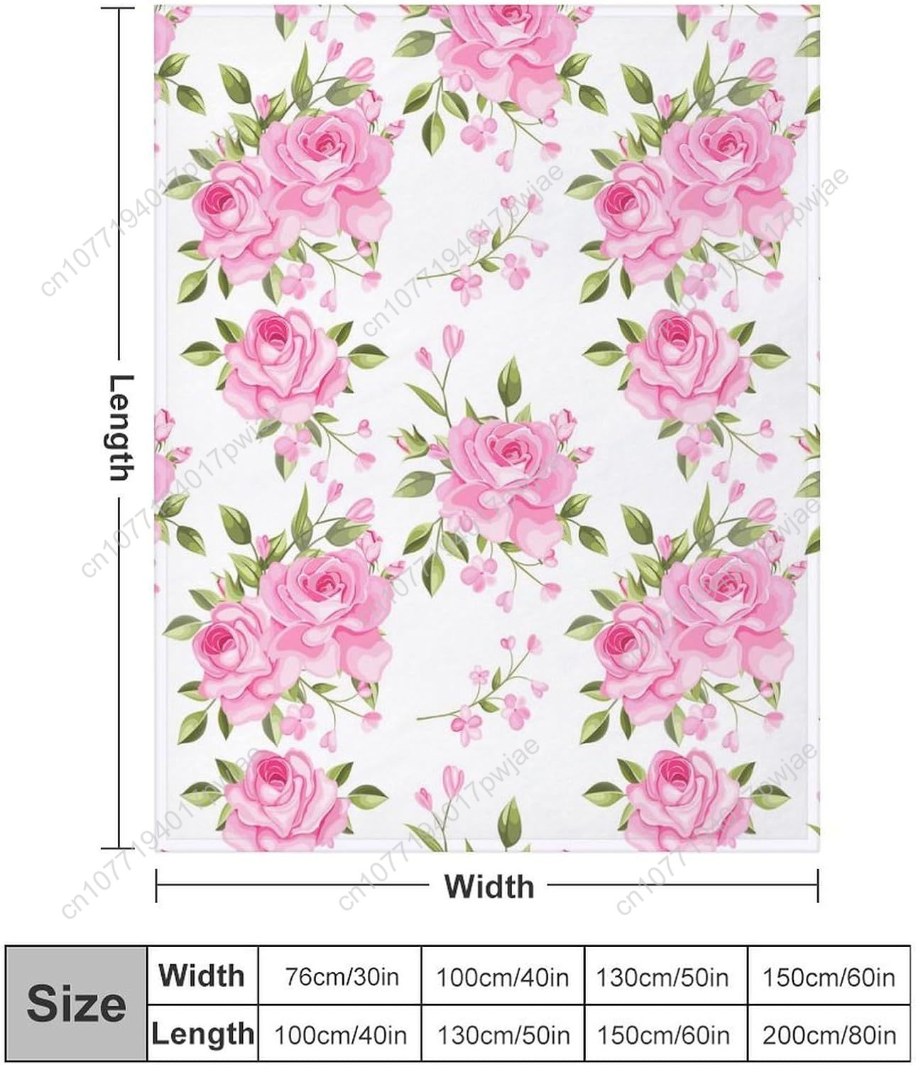 Pink Flower Throw Blanket Flor - Home Textiles Usa avaliação e preço