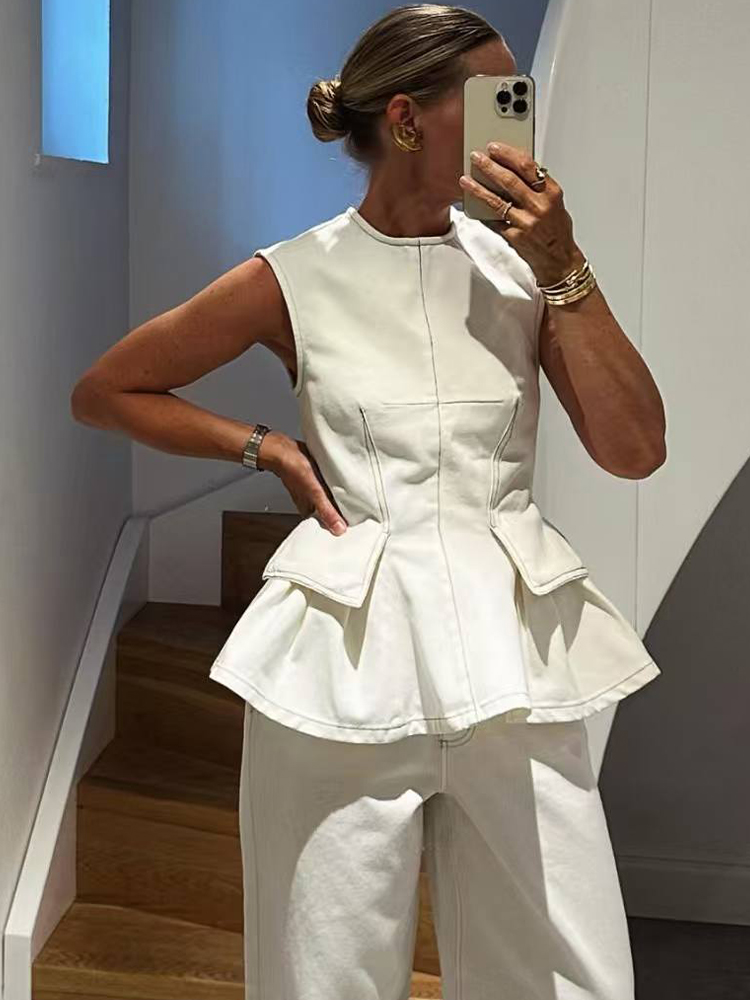 SLTNX Summer Women Solid Zippe - Quilt Cotton Summer avaliação e preço