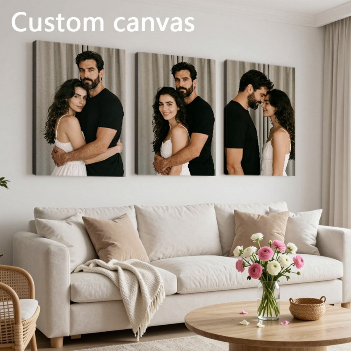 Set of 3 Custom Photo Decor Pi - Home Textiles Usa avaliação e preço