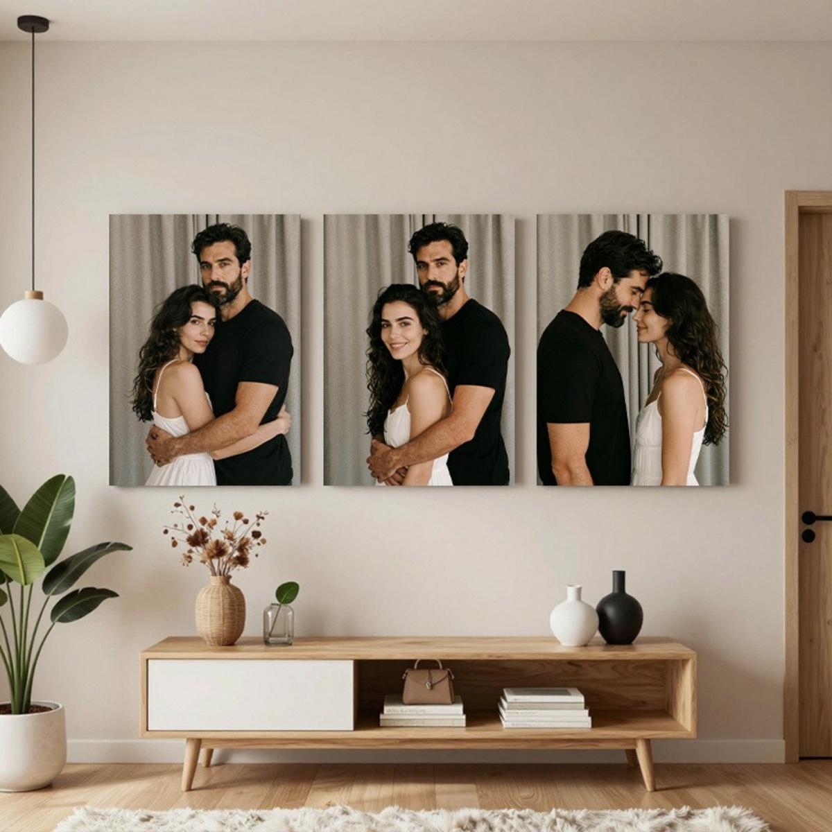 Set of 3 Custom Photo Decor Pi - Home Textiles Usa avaliação e preço