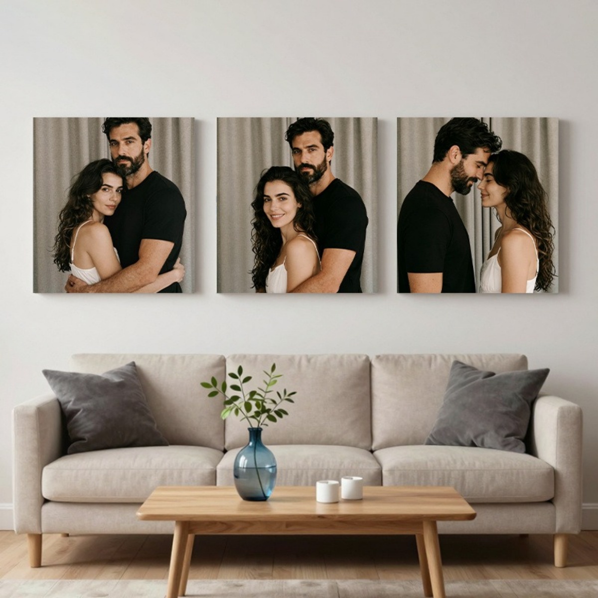 Set of 3 Custom Photo Decor Pi - Home Textiles Usa avaliação e preço