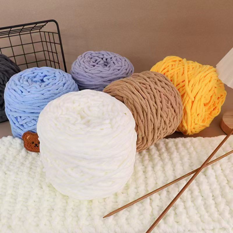 3PCS 300g Chenille Knitting Ya - Wool Blanket Herringbone avaliação e preço