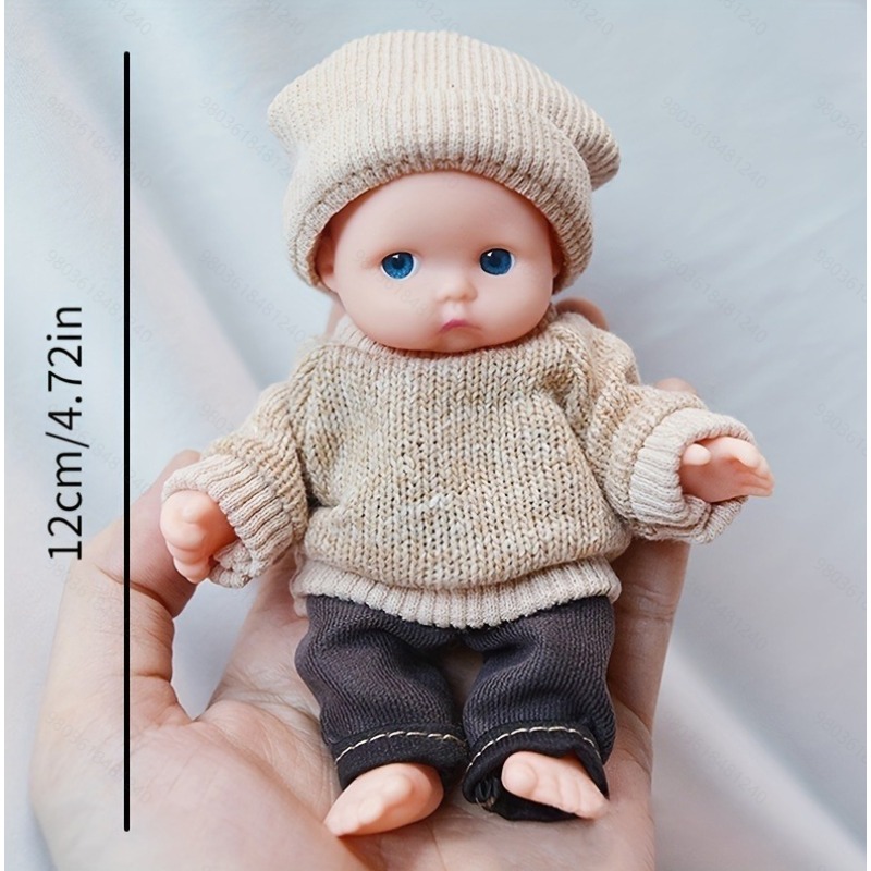1pc 12cm Reborn Miniature Doll - Home Textiles Today avaliação e preço