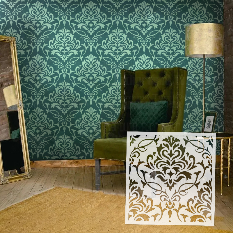 40cm - 80cm Wall Stencil Decor - Vintage Home Textiles avaliação e preço