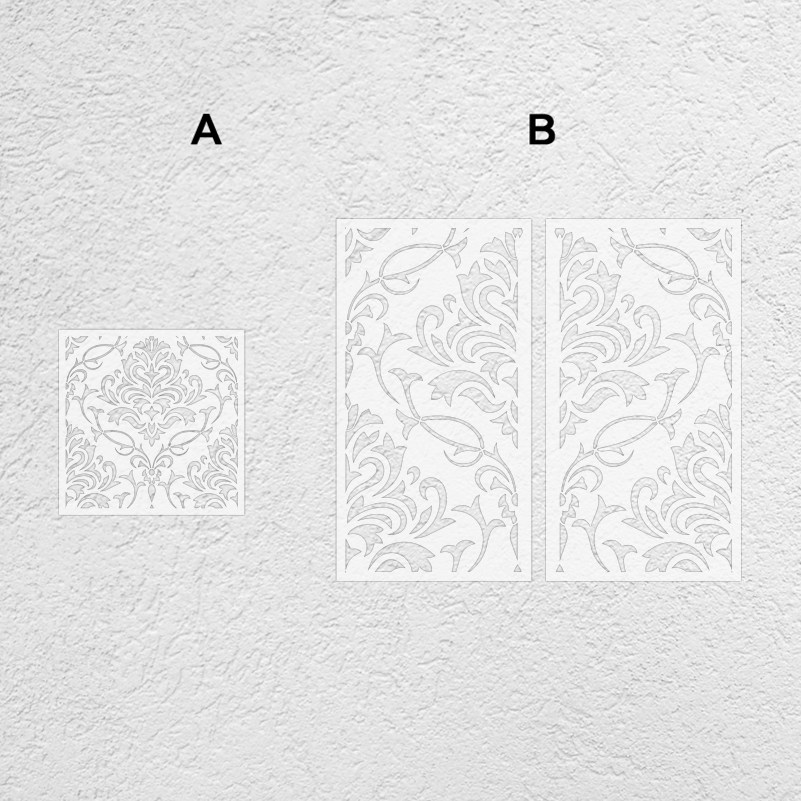 40cm - 80cm Wall Stencil Decor - Vintage Home Textiles avaliação e preço