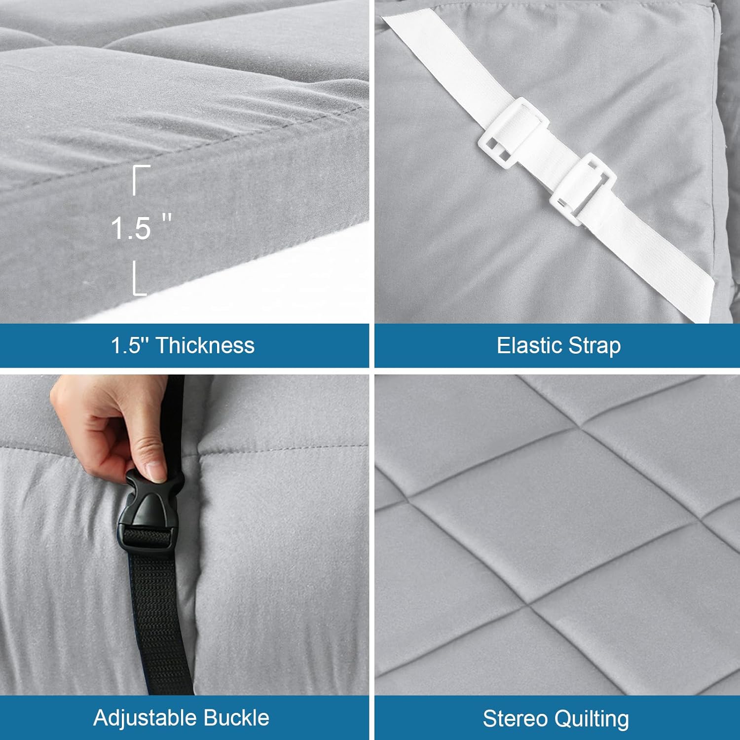 Cot Mattress Topper 2 Inch Thi - Mattress Pad Topper avaliação e preço