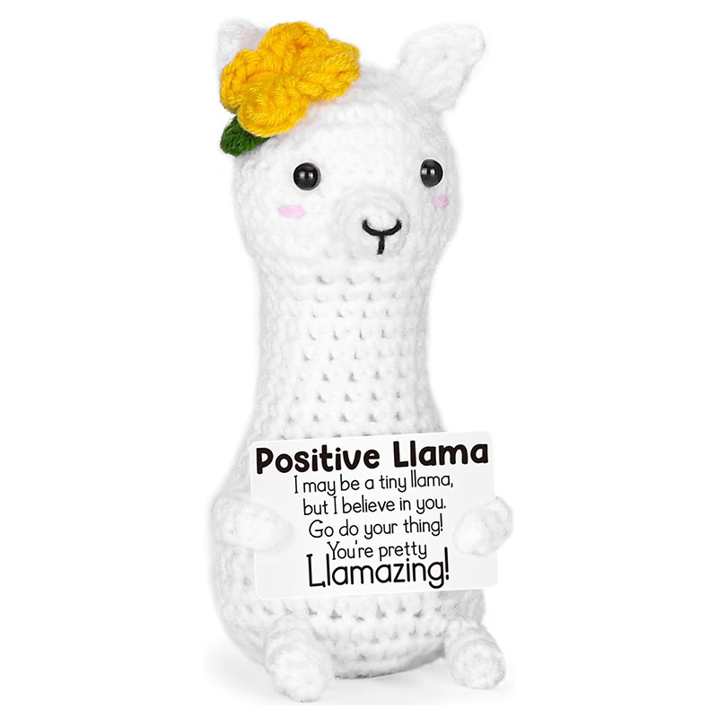 Funny Handmade Crochet Llama P - Home Textiles Today avaliação e preço
