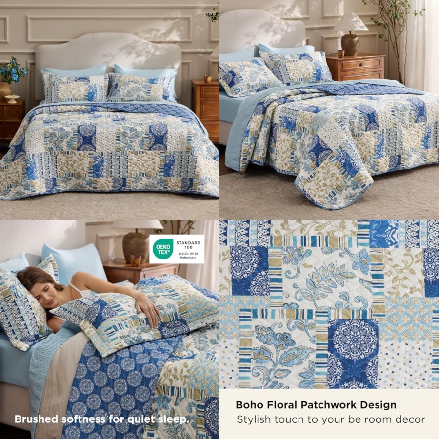 Patchwork Quilt Queen Size - S - Quilt Cotton Summer avaliação e preço