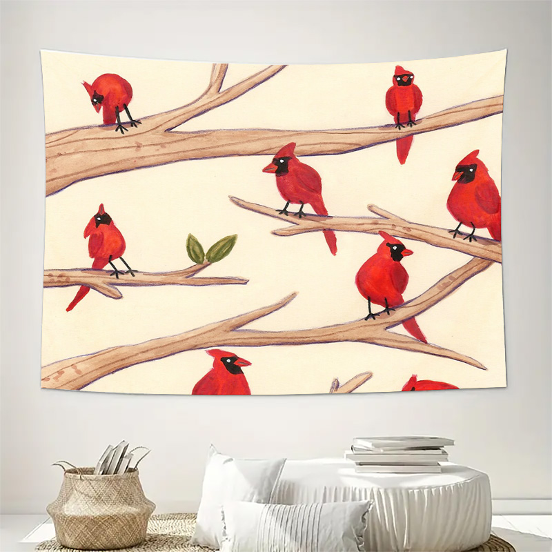Vintage Bird Tapestry Forest W - Vintage Home Textiles avaliação e preço