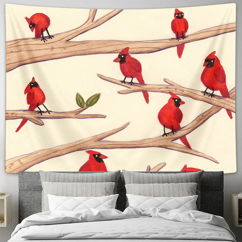 Vintage Bird Tapestry Forest W - Vintage Home Textiles avaliação e preço