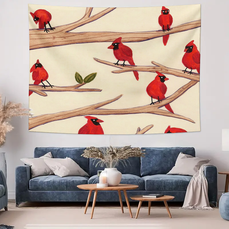 Vintage Bird Tapestry Forest W - Vintage Home Textiles avaliação e preço