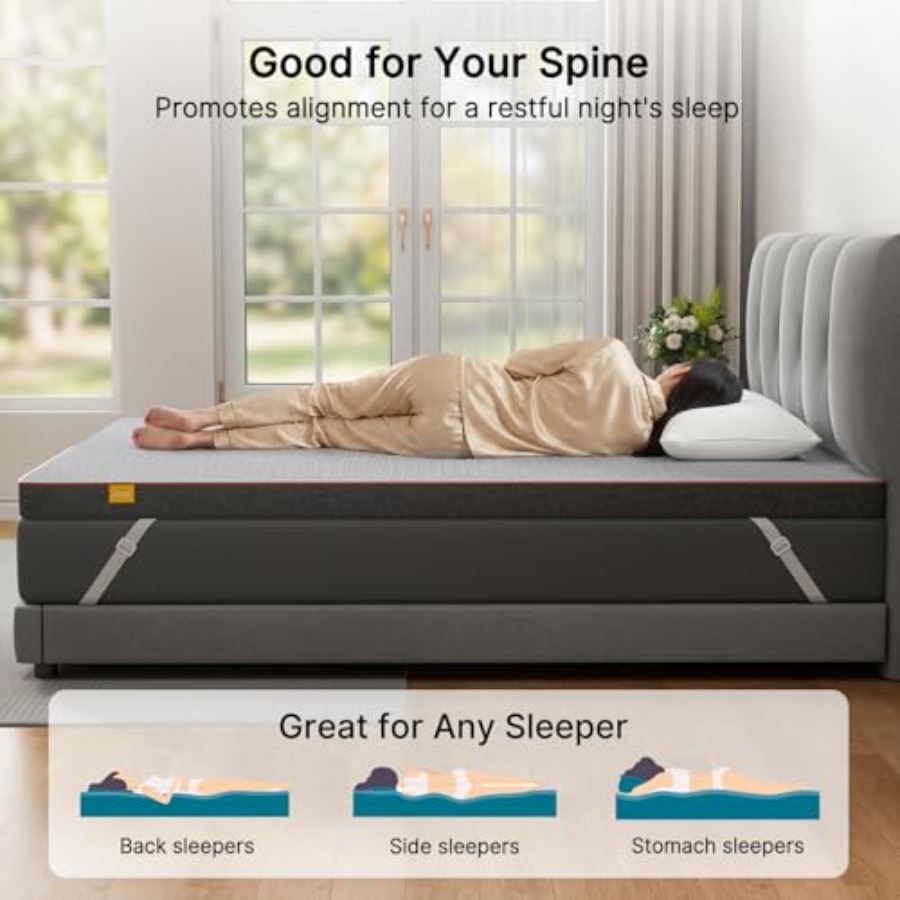 Dual Firmness Mattress Topper, - Mattress Pad Topper avaliação e preço