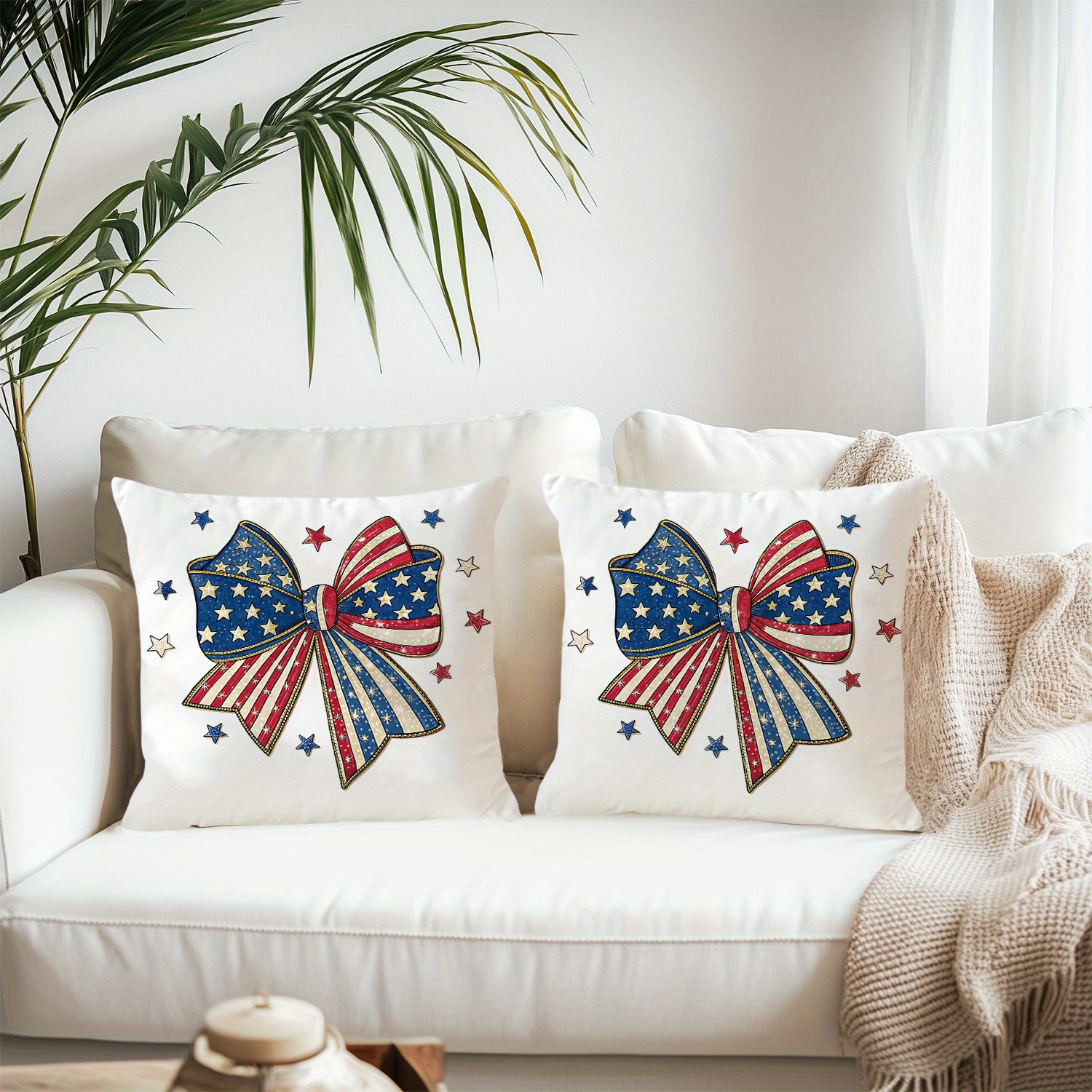 Set of 2 18x18 Inch Patriotic  - Pillow Insert 18X18 avaliação e preço