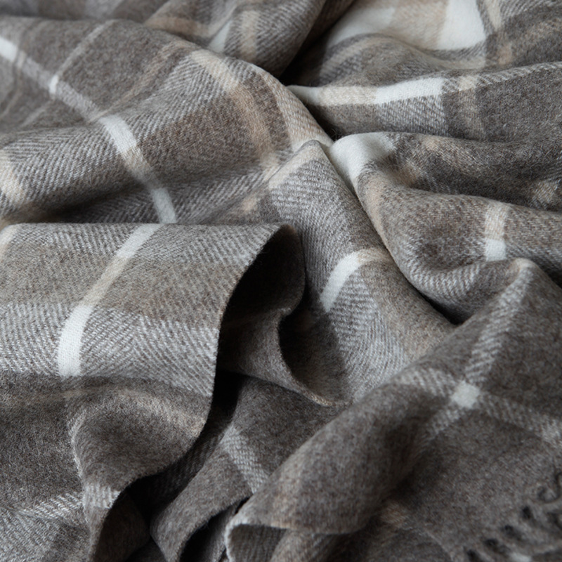 Cashmere Herringbone Pattern W - Wool Blanket Herringbone avaliação e preço