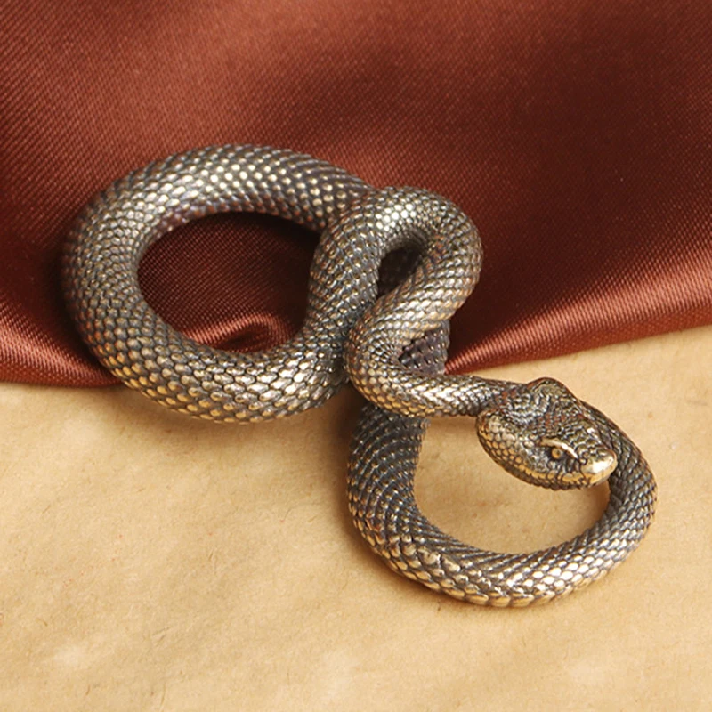 Retro Copper Snake Boa Ornamen - Xt Home Textiles avaliação e preço