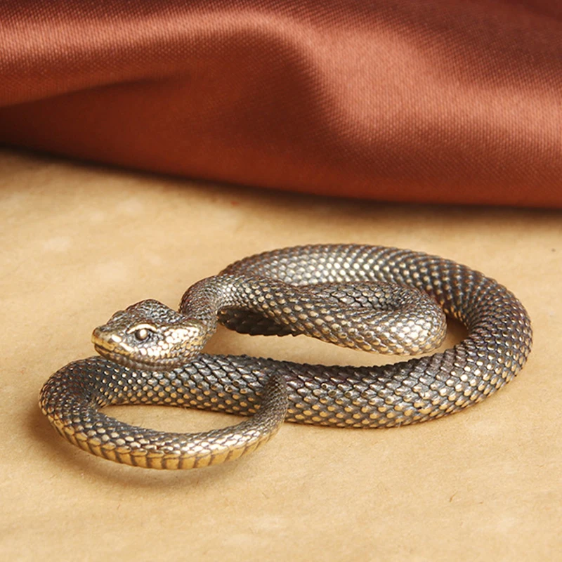 Retro Copper Snake Boa Ornamen - Xt Home Textiles avaliação e preço