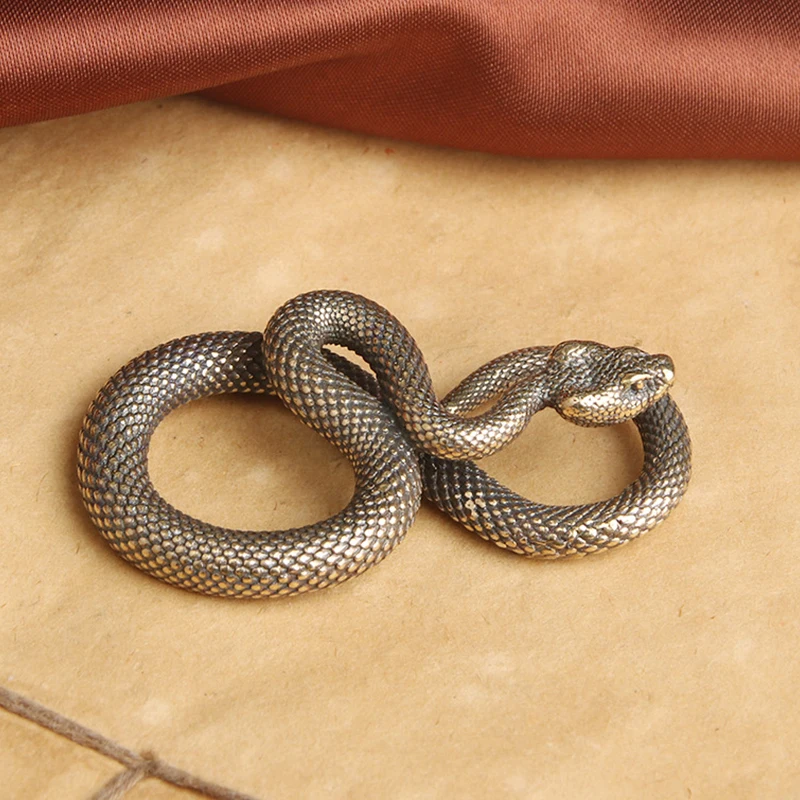 Retro Copper Snake Boa Ornamen - Xt Home Textiles avaliação e preço