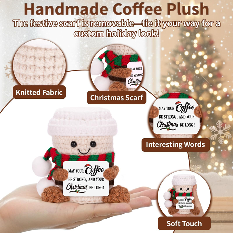 Handmade Crochet Coffee Doll w - Home Textiles Today avaliação e preço