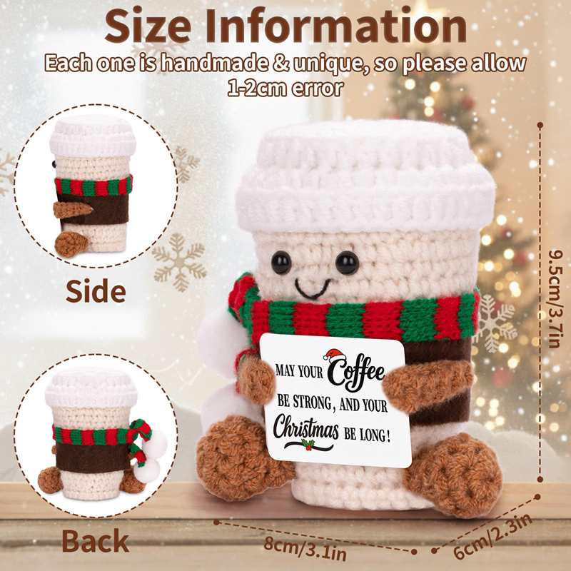 Handmade Crochet Coffee Doll w - Home Textiles Today avaliação e preço