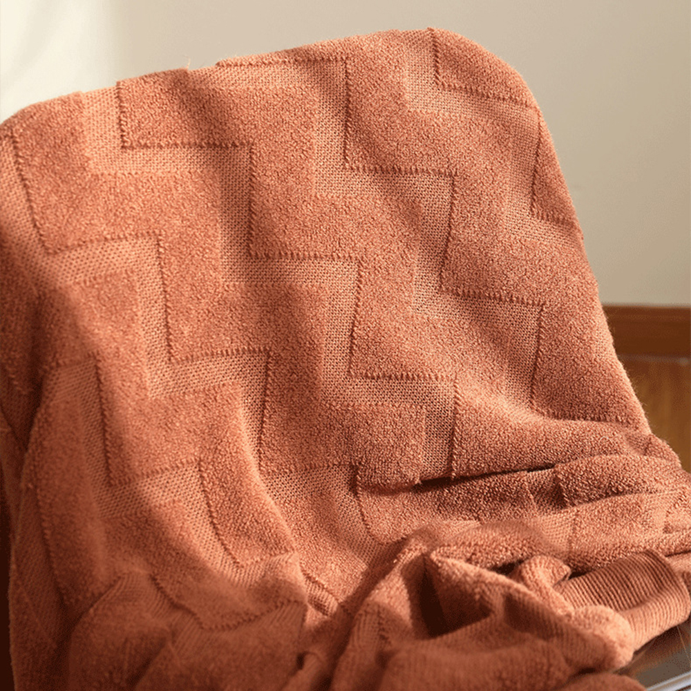 Herringbone Pattern Sofa Throw - Wool Blanket Herringbone avaliação e preço
