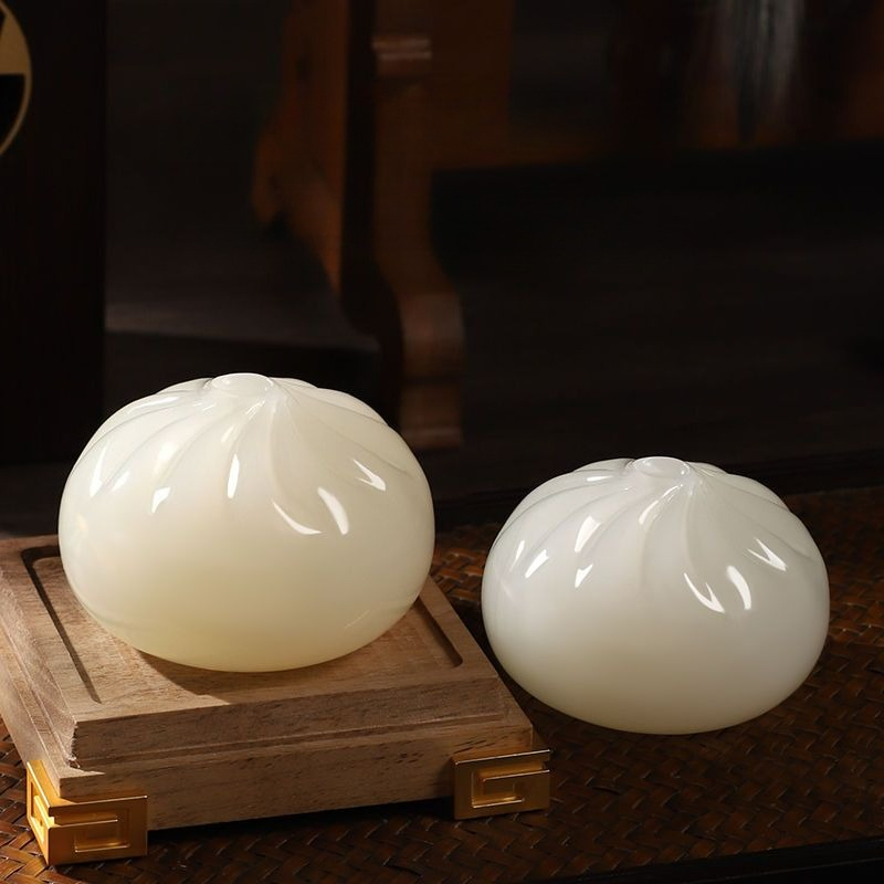Lucky White Jade Bun Baozi Tea - Xt Home Textiles avaliação e preço
